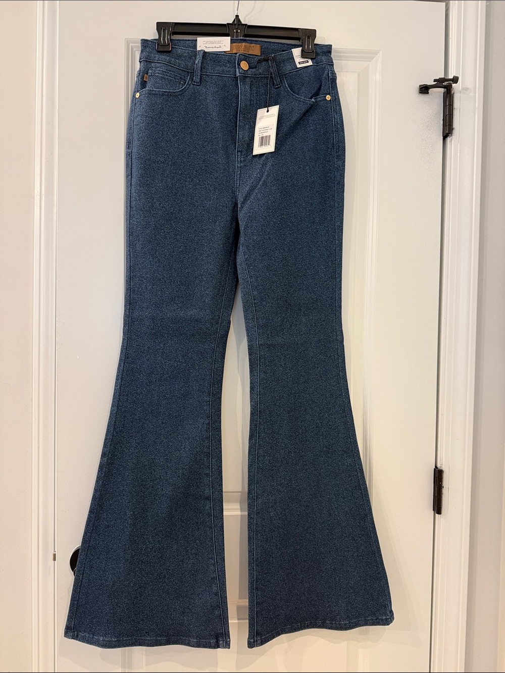 Judy Blue Indigo High-Rise Flare Jeans - Sparkle Flare!
